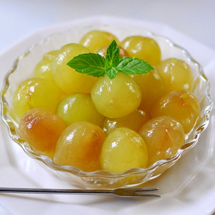 綺麗にぶどうの皮をむく方法*ぶどうの湯むき*